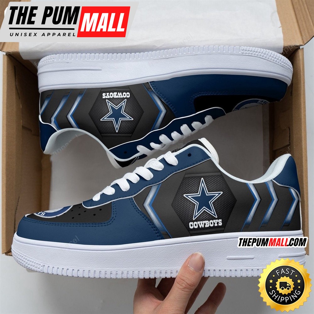 NFL Dallas Cowboys Air Force 1 Shoes Football Sports Shoes