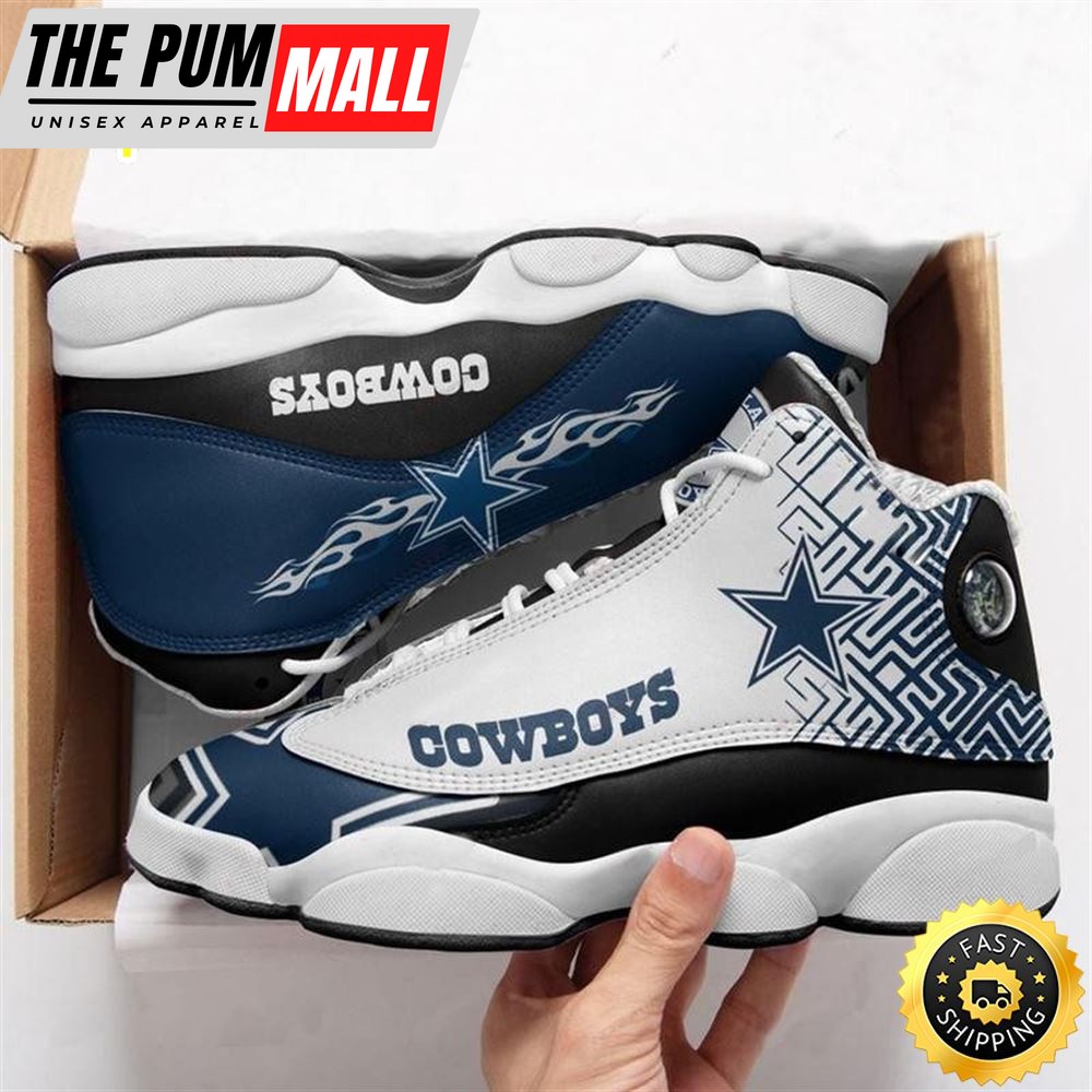 NFL Dallas Cowboys Air Jd 13 Shoes V8