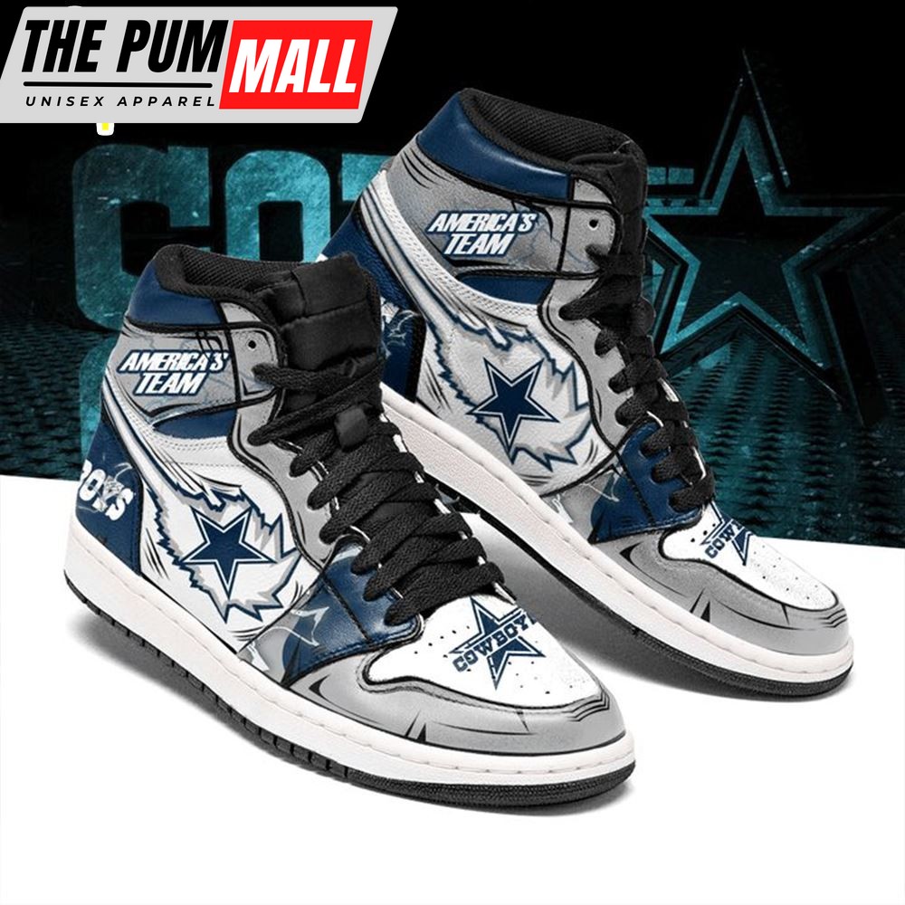 NFL Dallas Cowboys American Team Air Jd 1 High Sneakers