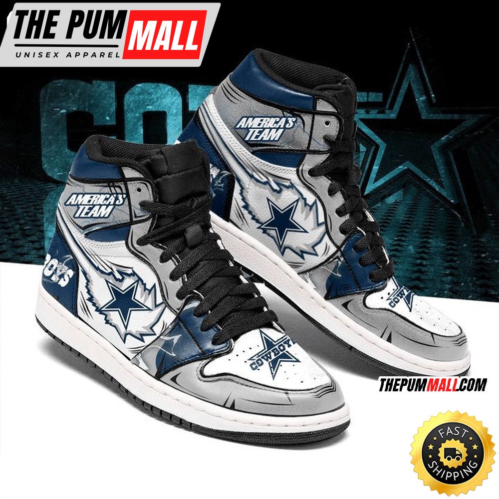 NFL Dallas Cowboys American Team Air Jd 1 High Sneakers