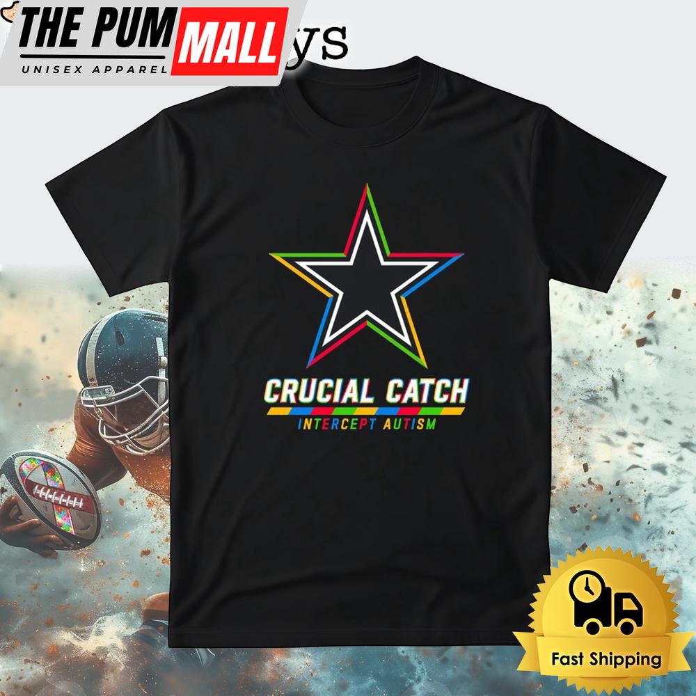NFL Dallas Cowboys Autism Awareness T Shirt Crucial Catch