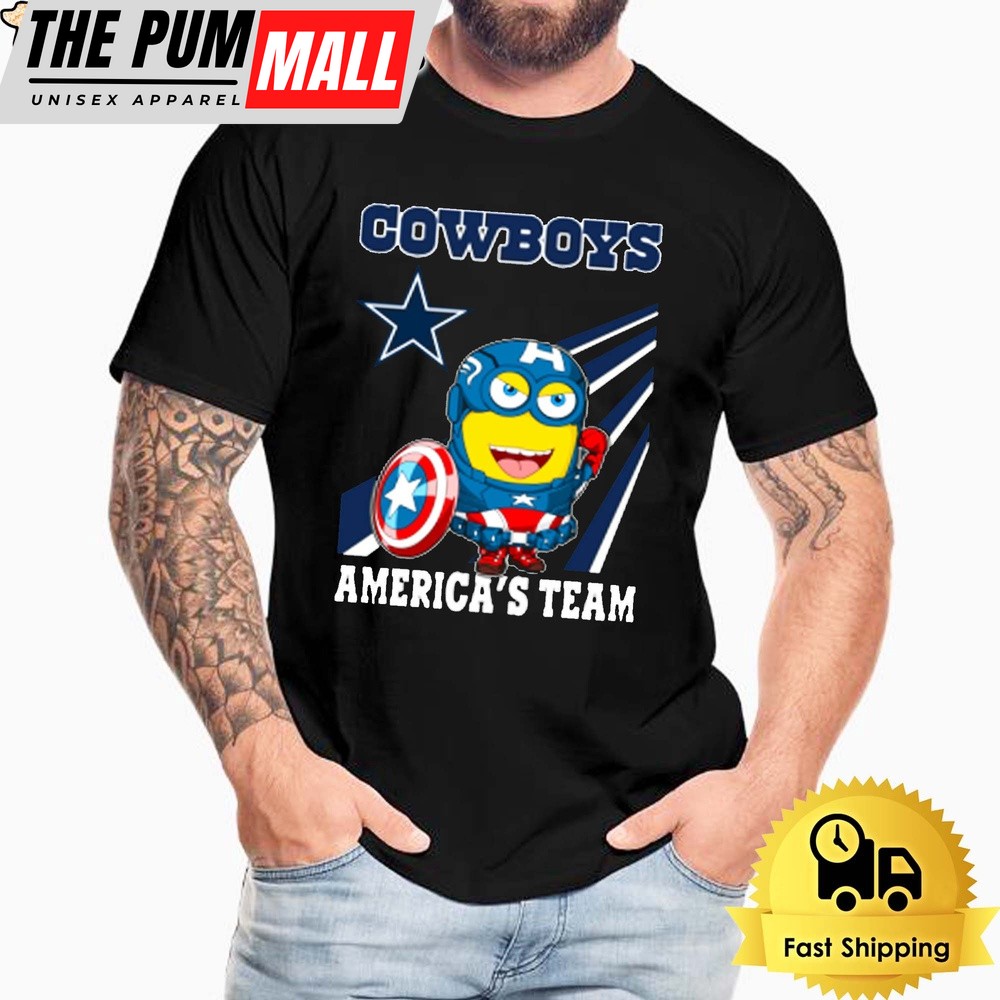NFL Dallas Cowboys Captain America Minion America’s Team Unisex T-Shirt