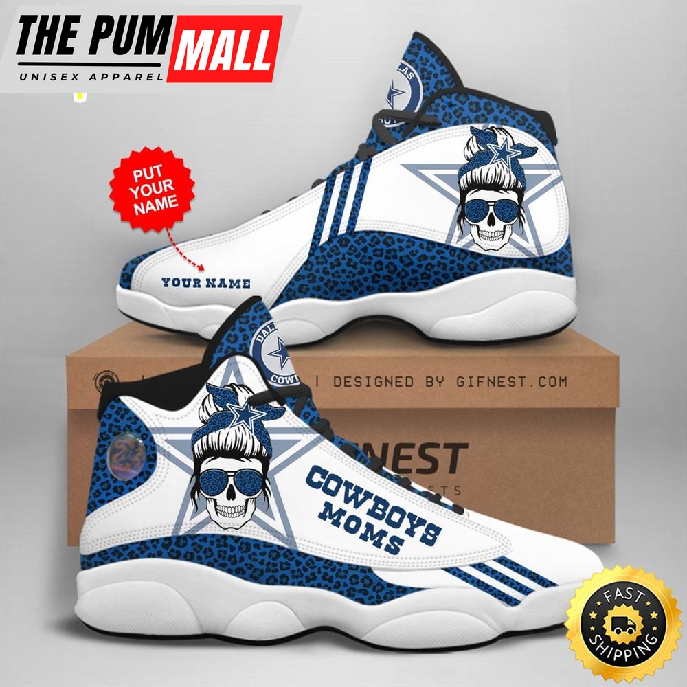 NFL Dallas Cowboys Custom Name Air Jd 13 Shoes V4