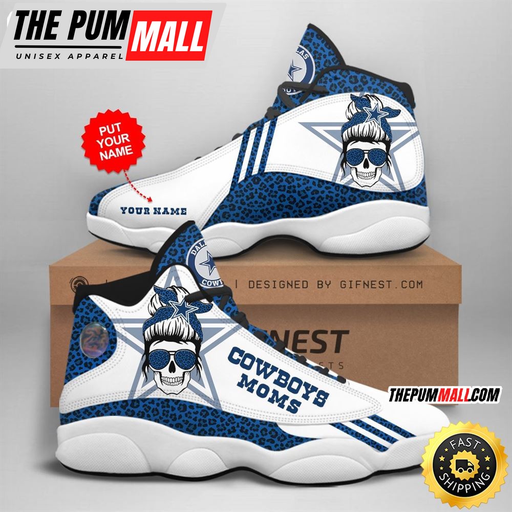 NFL Dallas Cowboys Custom Name Air Jd 13 Shoes V4