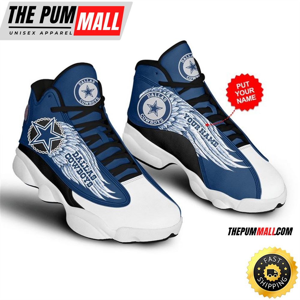 NFL Dallas Cowboys Custom Name Swing Air Jd 13 Shoes