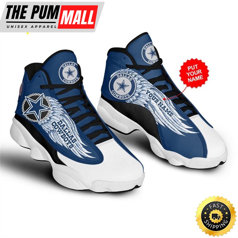 NFL Dallas Cowboys Custom Name Swing Air Jd 13 Shoes