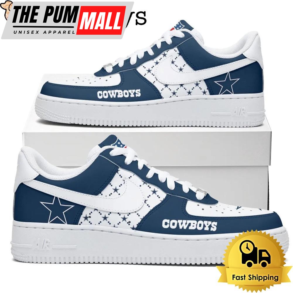 NFL Dallas Cowboys Every Step Carries Belief Custom Air Force 1 Shoes