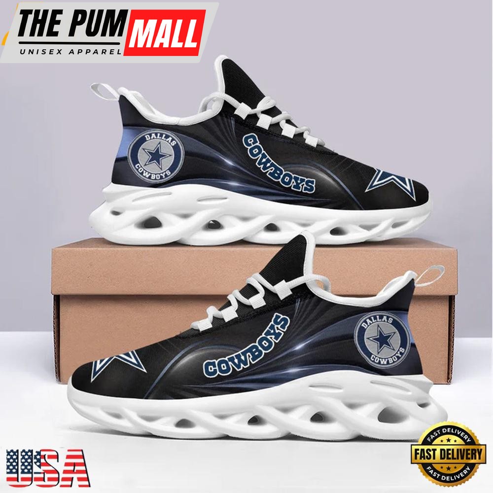 NFL Dallas Cowboys Football Max Soul Shoes, Running Sneakers Shoes, Fan Gifts