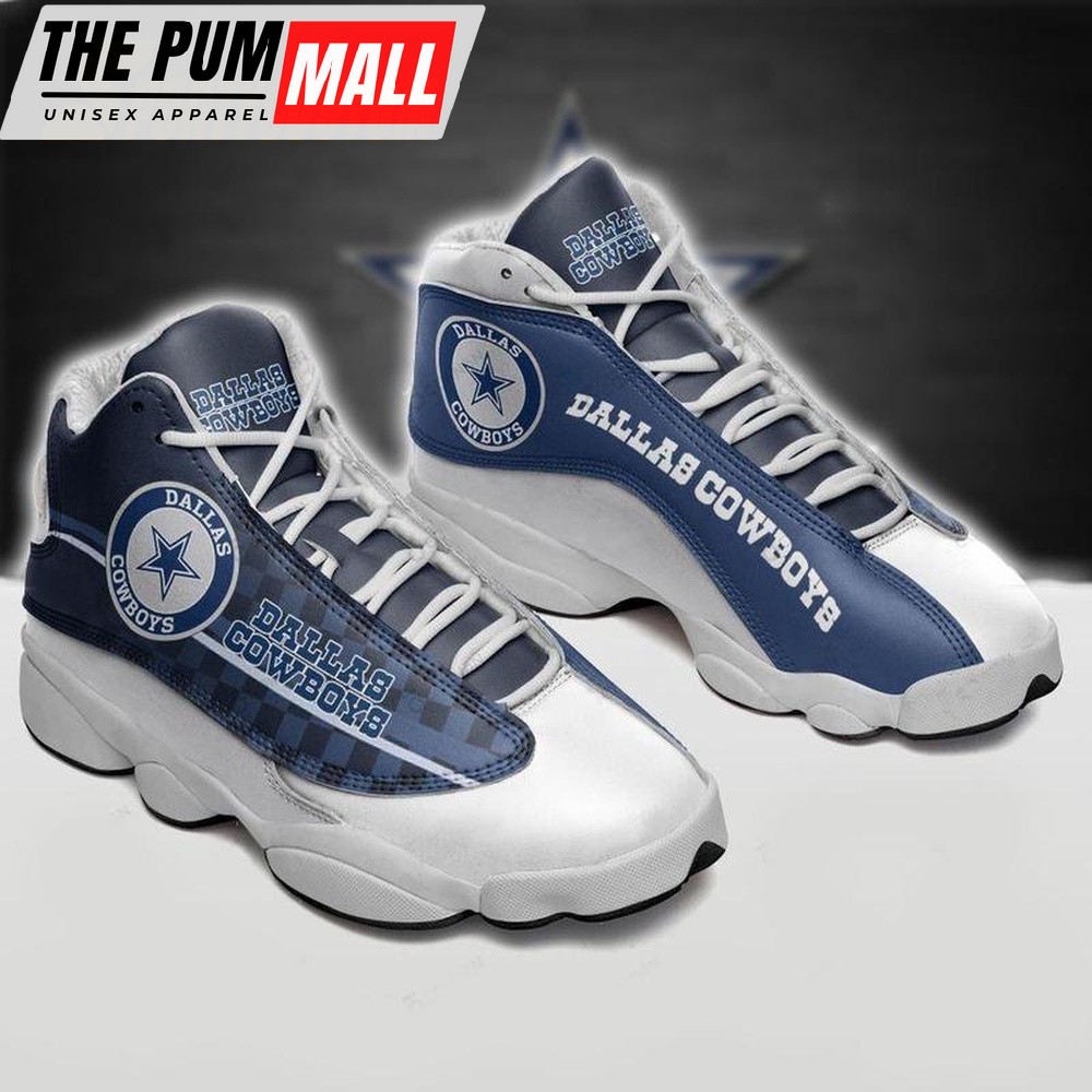NFL Dallas Cowboys Football Team Form Air Jd 13 Sneaker Shoes
