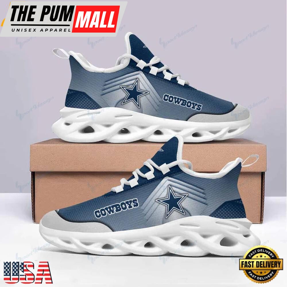 NFL Dallas Cowboys Football Team Max Soul Shoes, Running Sneakers Shoes, Fan Gifts