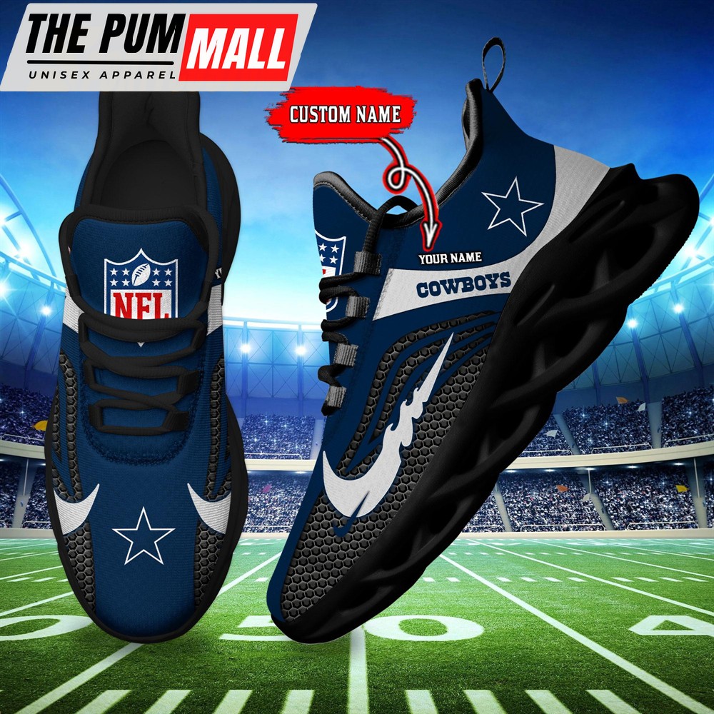 NFL Dallas Cowboys Football Team New Design Max Soul Shoes Sneaker