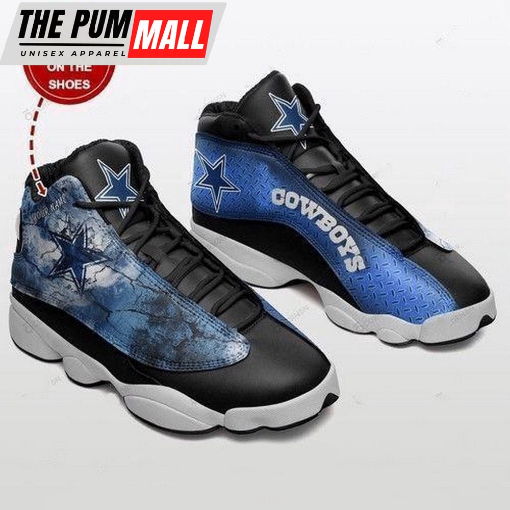 NFL Dallas Cowboys Football Teams Air Jd 13 Sneaker Shoes