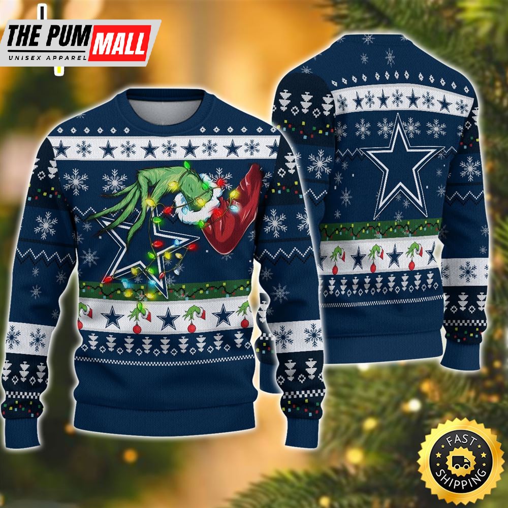 NFL Dallas Cowboys Grinch Christmas Ugly Sweater
