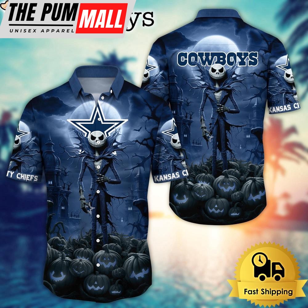 NFL Dallas Cowboys Halloween Jack Hawaiian Shirt