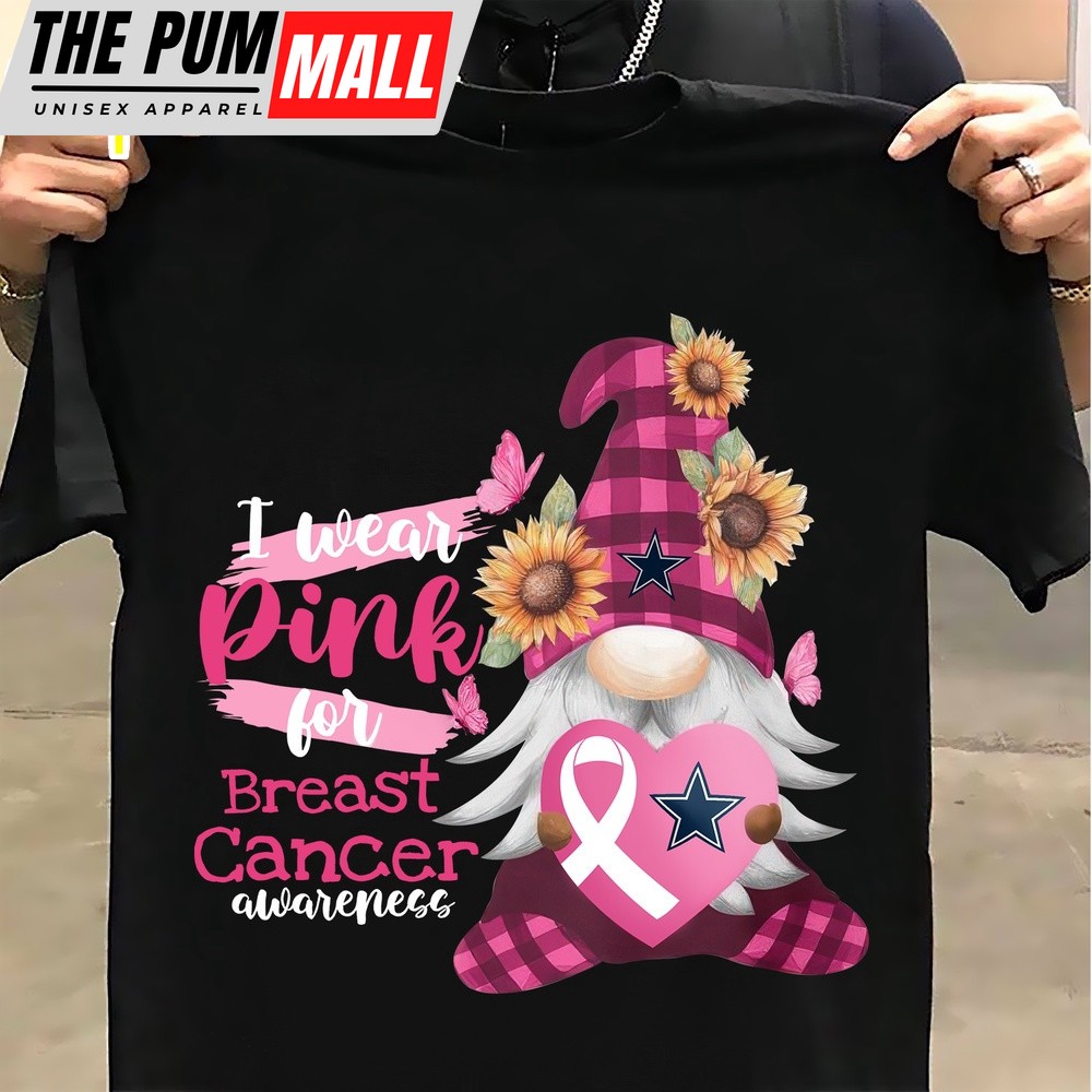 NFL Dallas Cowboys I Wear Pink Breast Cancer Awareness Classic T-Shirt