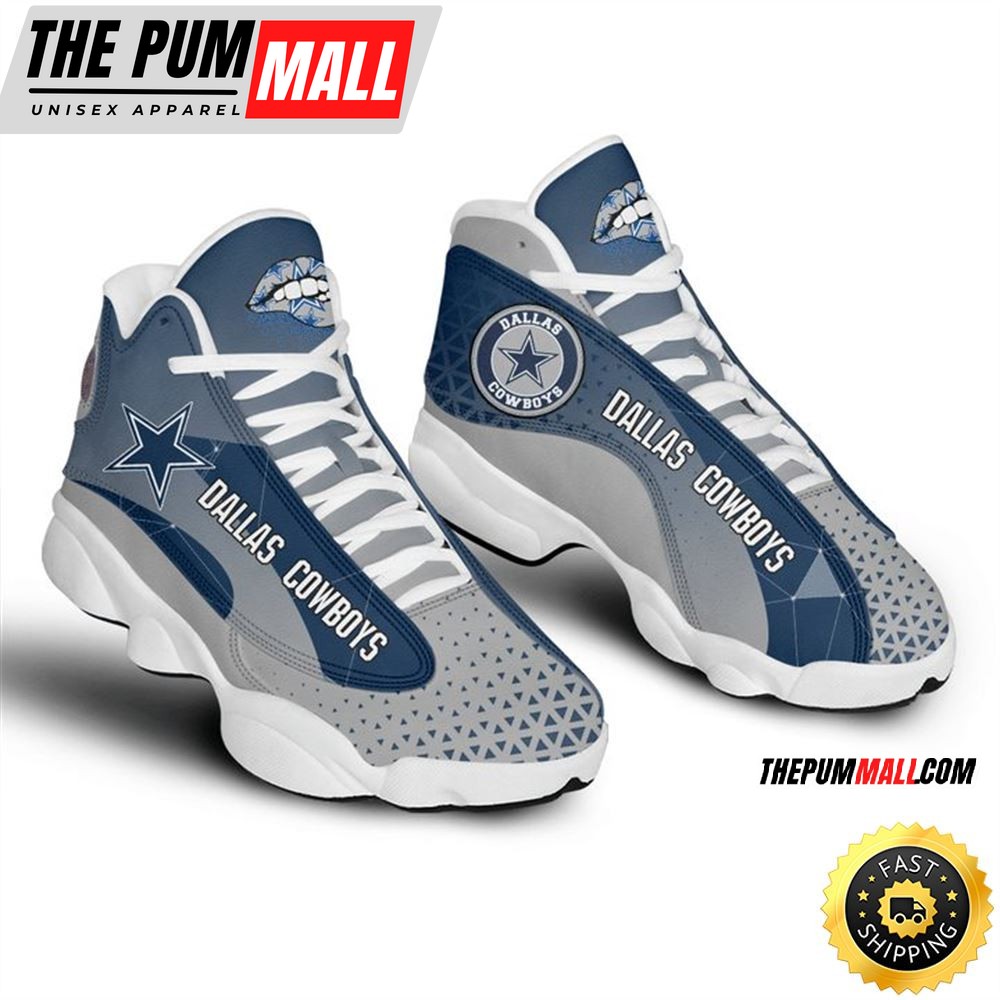 NFL Dallas Cowboys Light Blue Grey Air Jd 13 Shoes