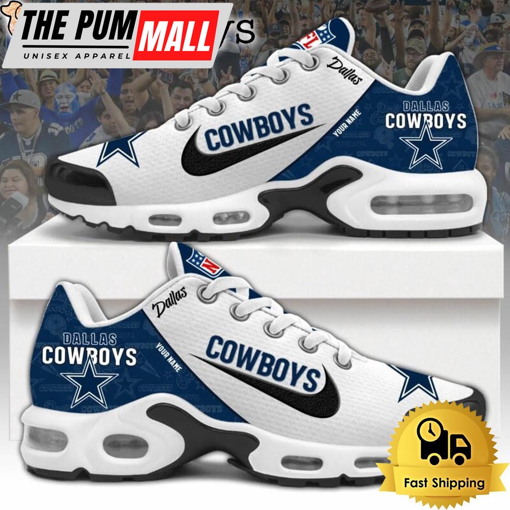 NFL Dallas Cowboys Logo 2024 Custom Air Max Plus Shoes, NFL Fan Shoes