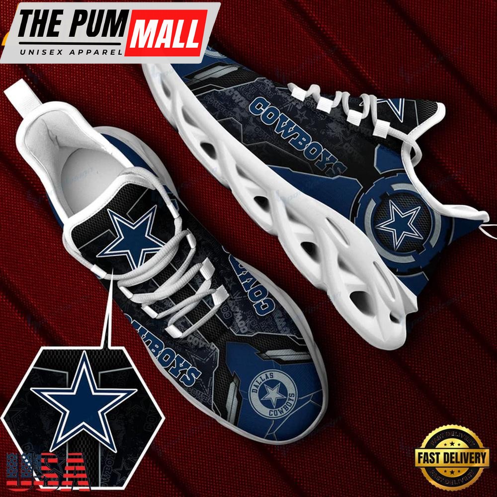 NFL Dallas Cowboys Logo Max Soul Shoes, Running Sneakers Shoes, Fan Gifts