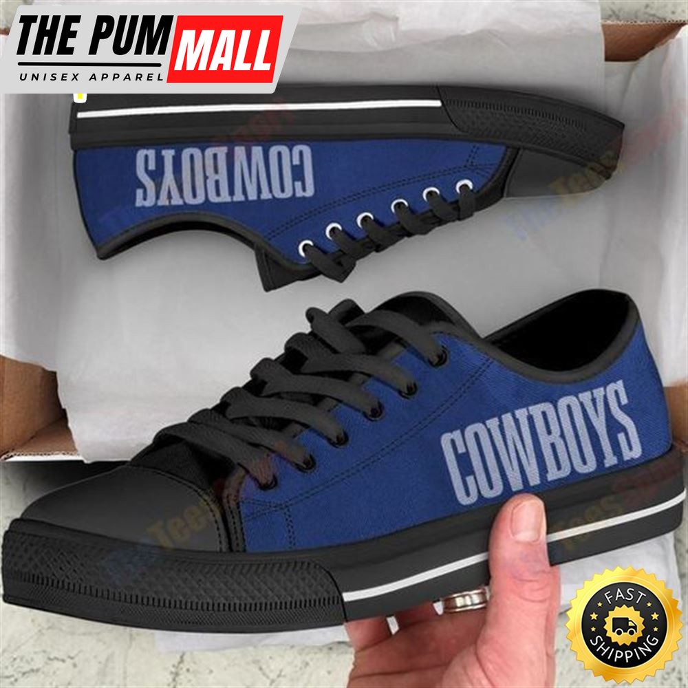 Nfl Dallas Cowboys Mens Womens New Low Top Canvas Shoes