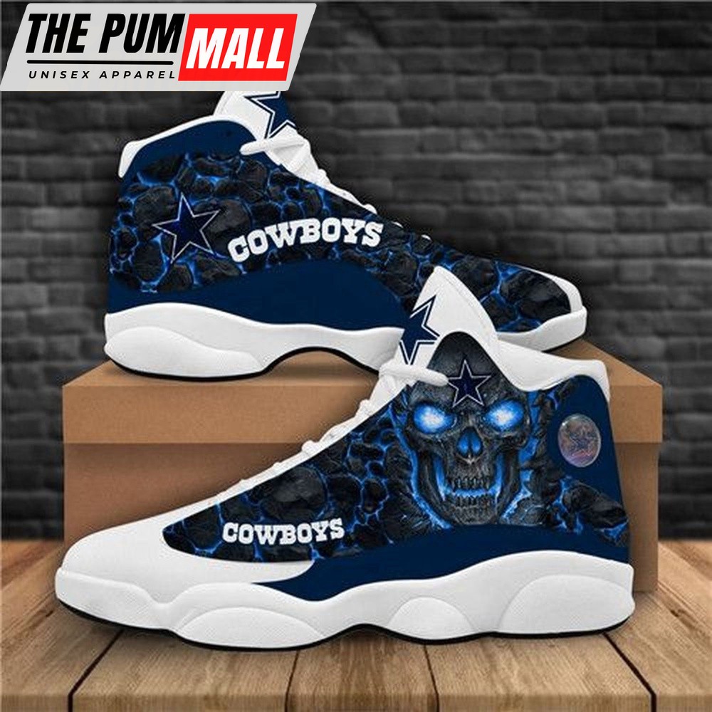NFL Dallas Cowboys Skull Air Jd 13 Shoes