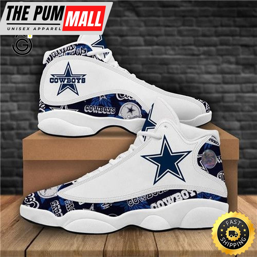 Nfl Dallas Cowboys Sport Team Air Jd 13 Shoes