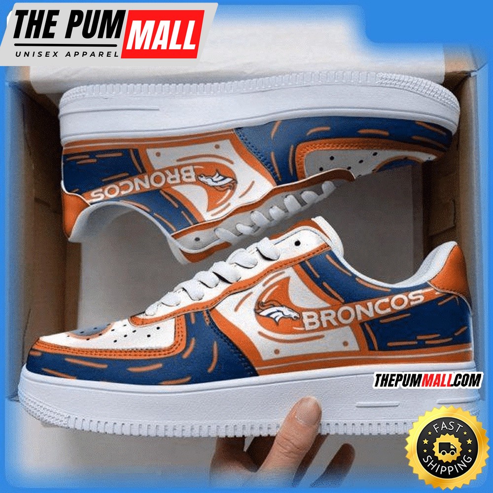 NFL Denver Broncos Air Force 1 Shoes Sneaker Trending For Fans