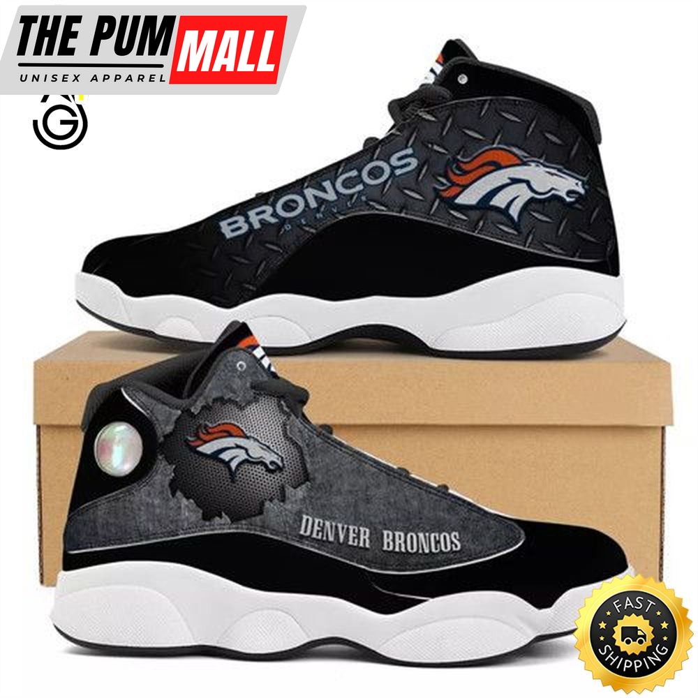 Nfl Denver Broncos Air Jd 13 Shoes