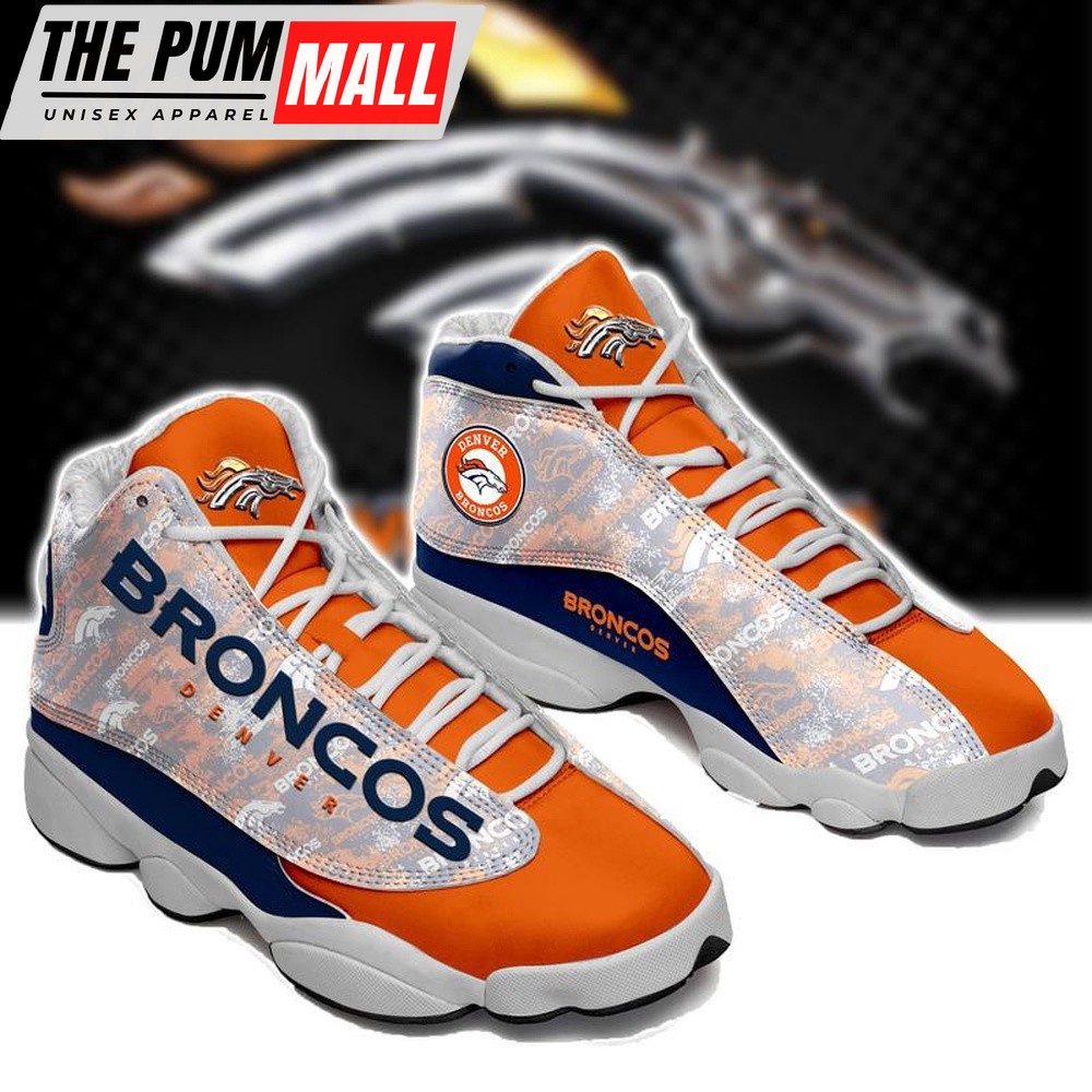 NFL Denver Broncos Air Jd 13 Shoes Sneaker