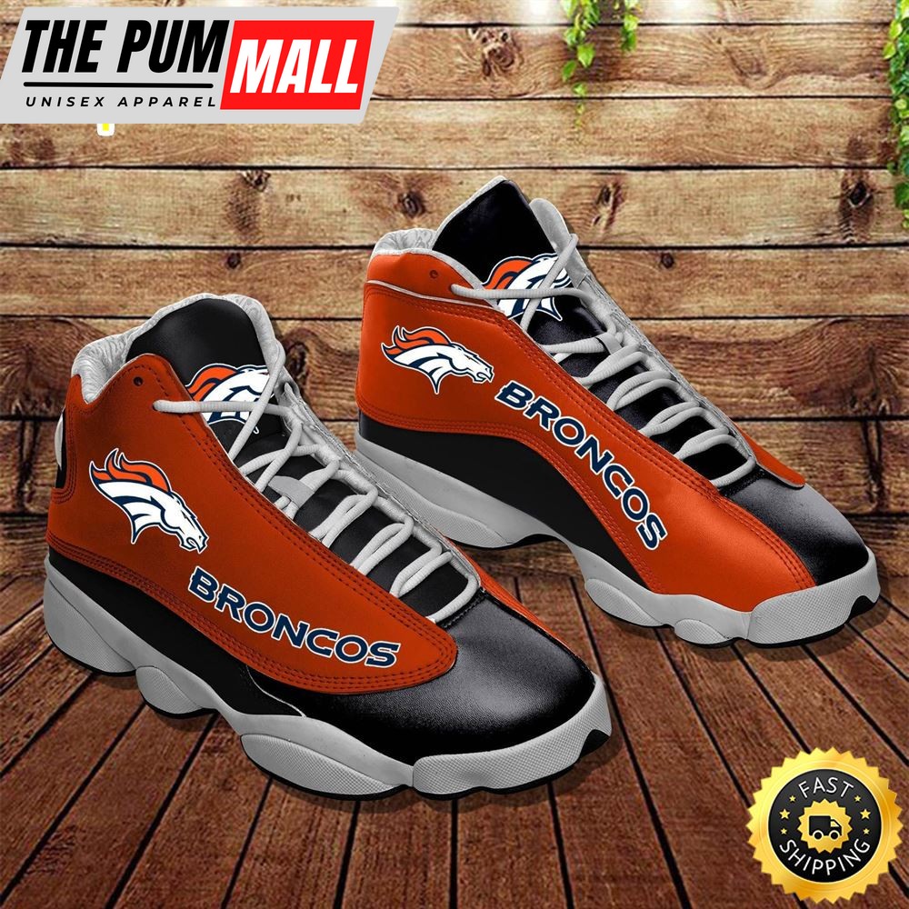 NFL Denver Broncos Air Jd 13 Shoes V2