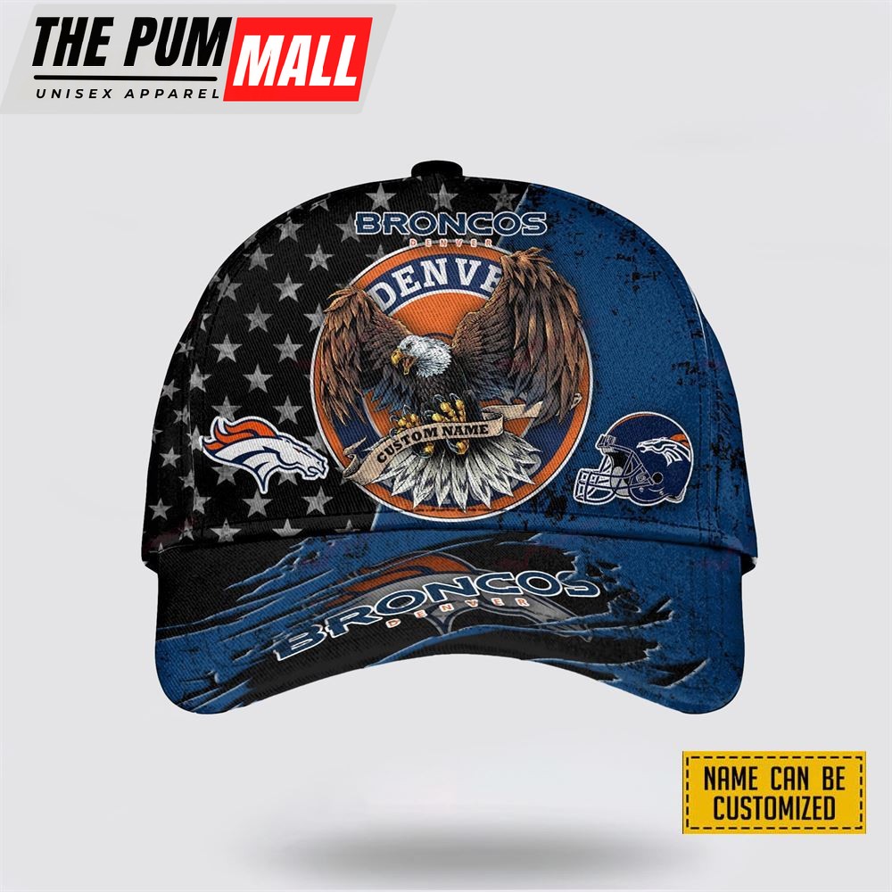 NFL Denver Broncos Cap 3D Personalized Classic Eagles Hats Show Your Team Spirit In Style