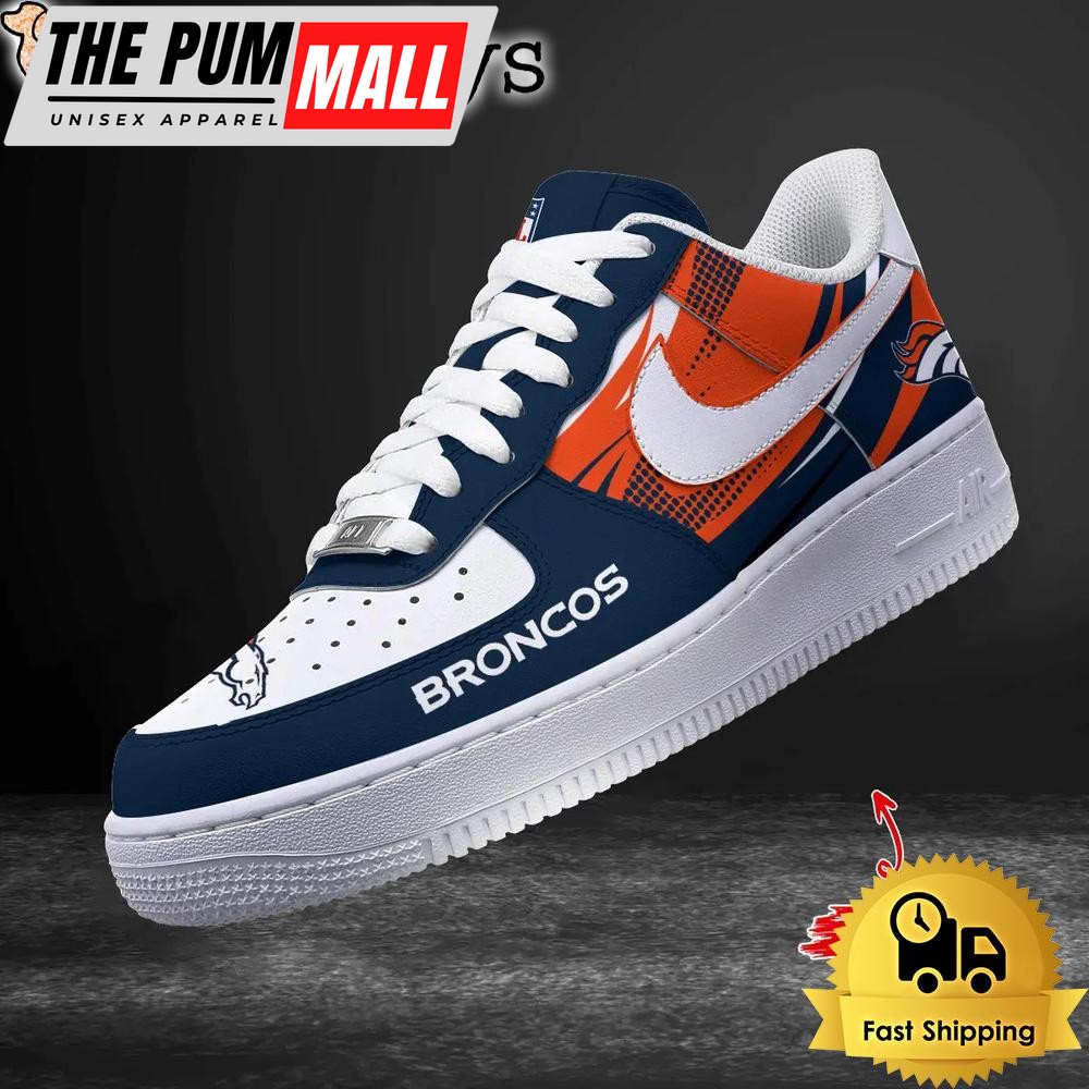 NFL Denver Broncos Dress With A Winning Attitude Custom Air Force 1 Shoes