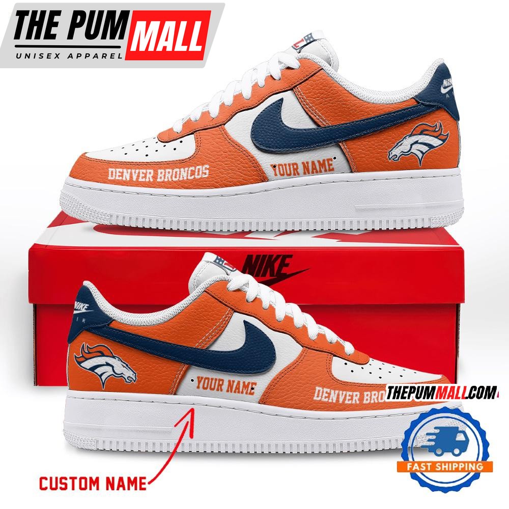 NFL Denver Broncos Limited Edition Personalized Air Force 1 Shoes Sneaker