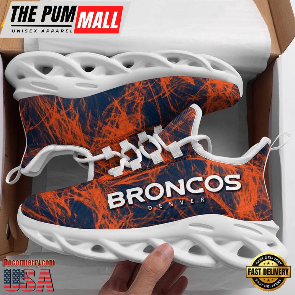 NFL Denver Broncos Smoke Pattern Max Soul Shoes , Running Sneakers Shoes
