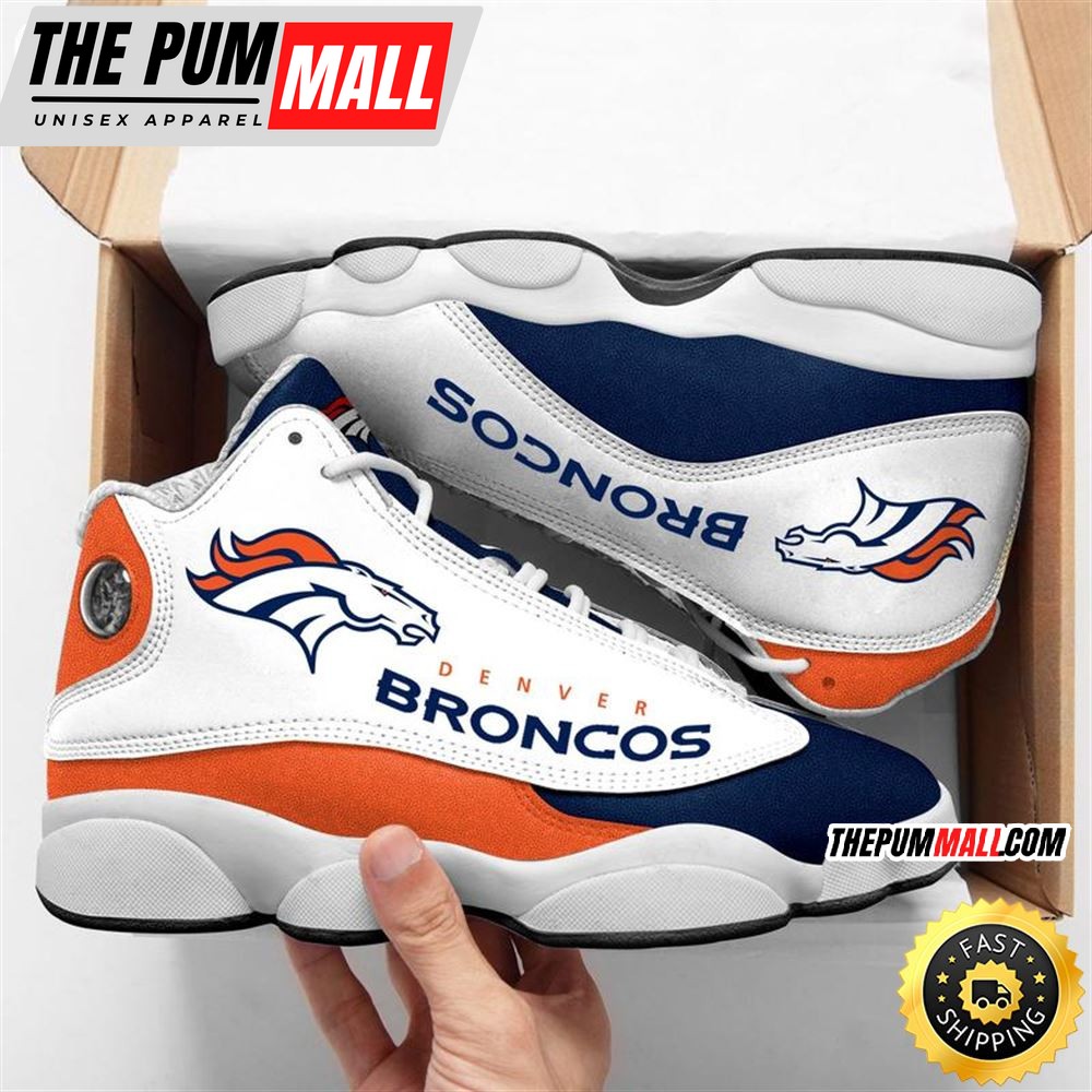 Nfl Denver Broncos Team Air Jd 13 Sneaker Shoes