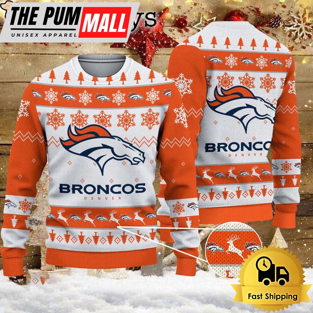 NFL Denver Broncos Team Winter Ugly Christmas Sweater