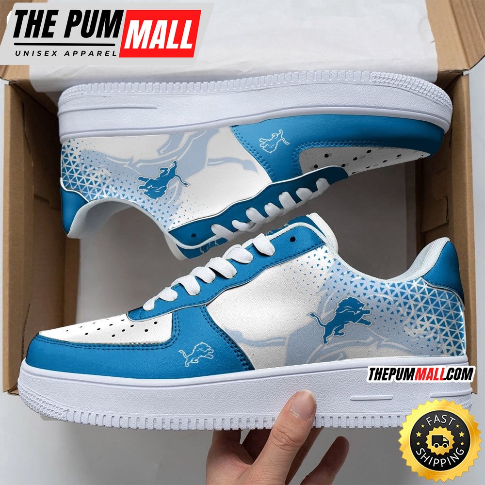NFL Detroit Lions Air Force 1 Shoes Classic Air Force Kicks