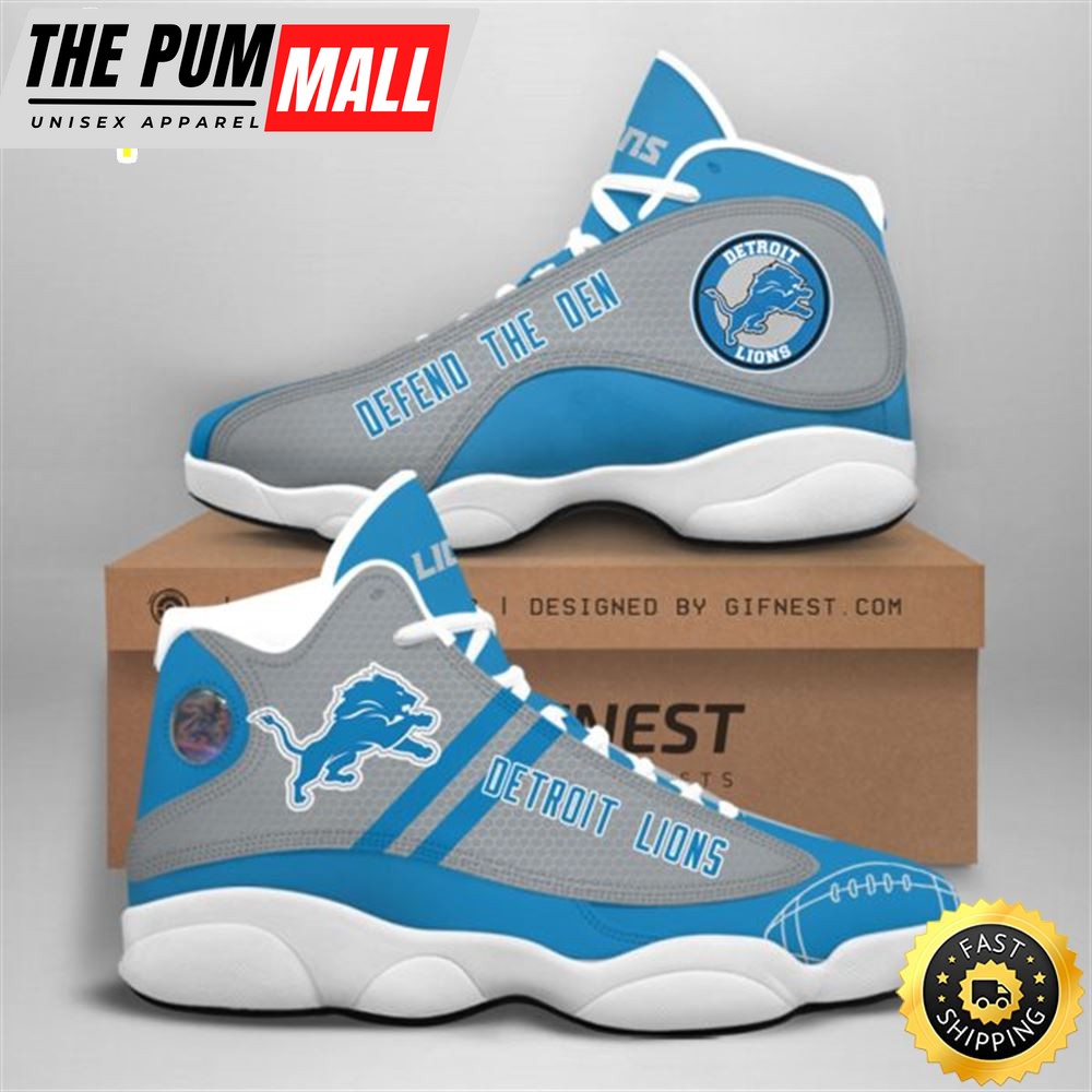 NFL Detroit Lions Air Jd 13 Shoes