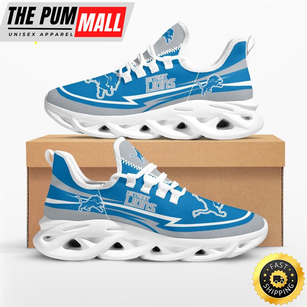 NFL Detroit Lions Are Coming Curves Max Soul Shoes
