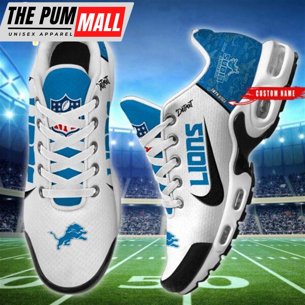 NFL Detroit Lions Custom Name Air Max Plus Shoes