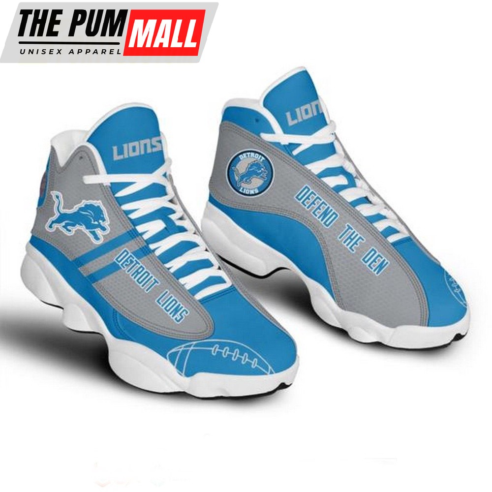 NFL Detroit Lions Football Air Jd 13 Sneaker Shoes