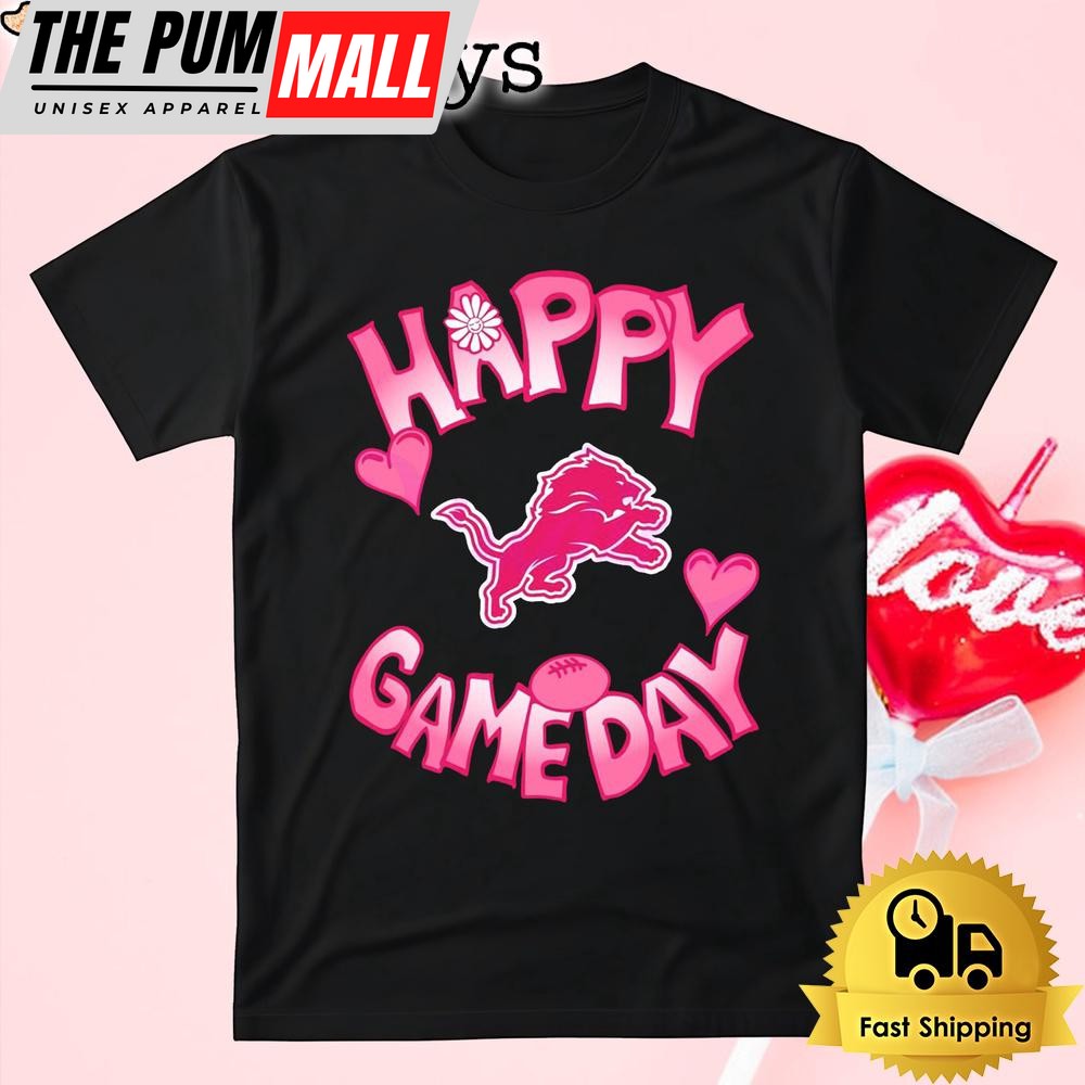NFL Detroit Lions Happy GameDay Valentine’s Day T Shirt