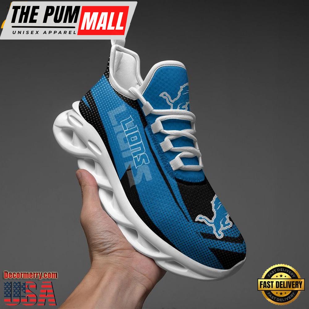 NFL Detroit Lions Sport Logo Max Soul Shoes , Running Sneakers Shoes