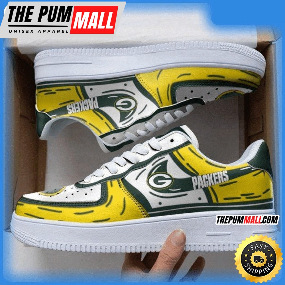 NFL Green Bay Packers Air Force 1 Shoes Sneaker Trending For Fans