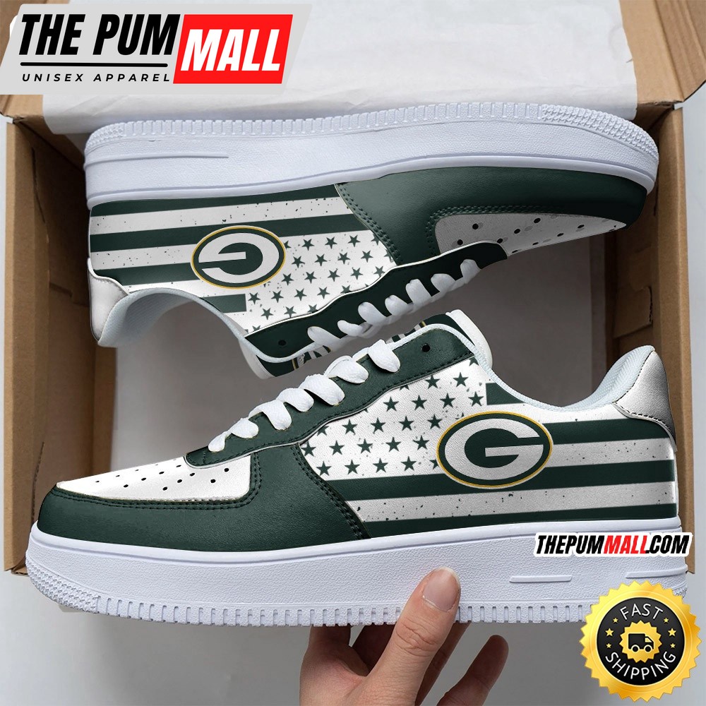 NFL Green Bay Packers Air Force 1 Shoes Urban Streetwear Shoes