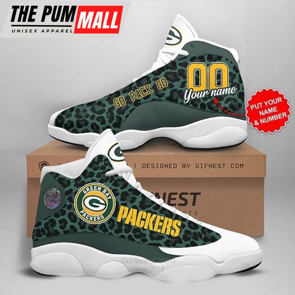 NFL Green Bay Packers Air Jd 13 Shoes