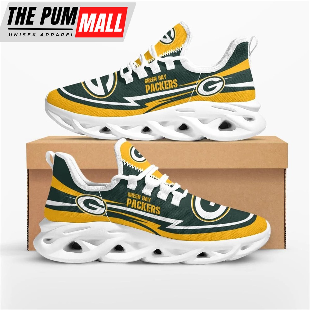 NFL Green Bay Packers Are Coming Curves Max Soul Shoes