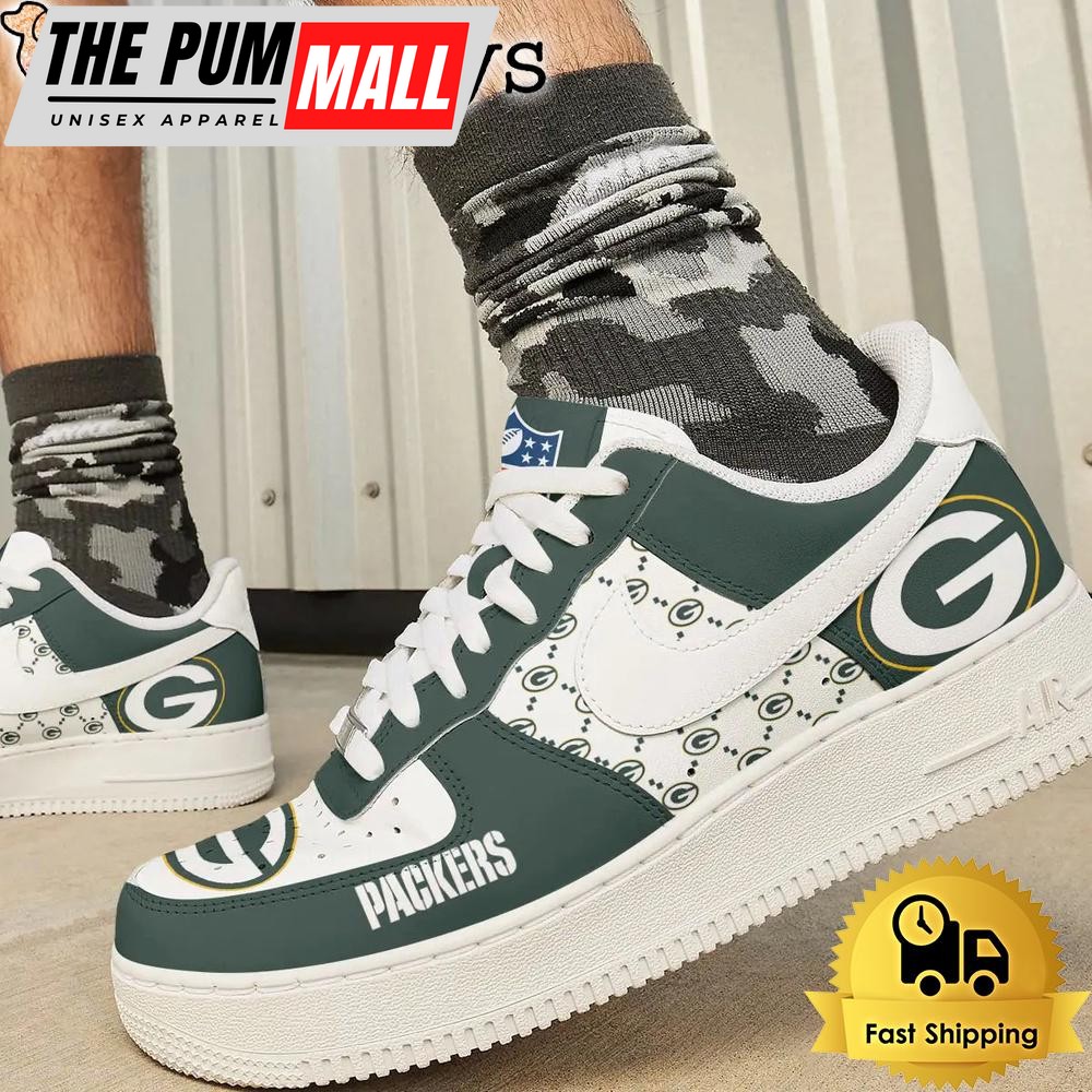 nfl-green-bay-packers-dress-with-a-winning-attitude-custom-air-force-1-shoes-s65scpgt NFL Green Bay Packers Dress With A Winning Attitude Custom Air Force 1 Shoes