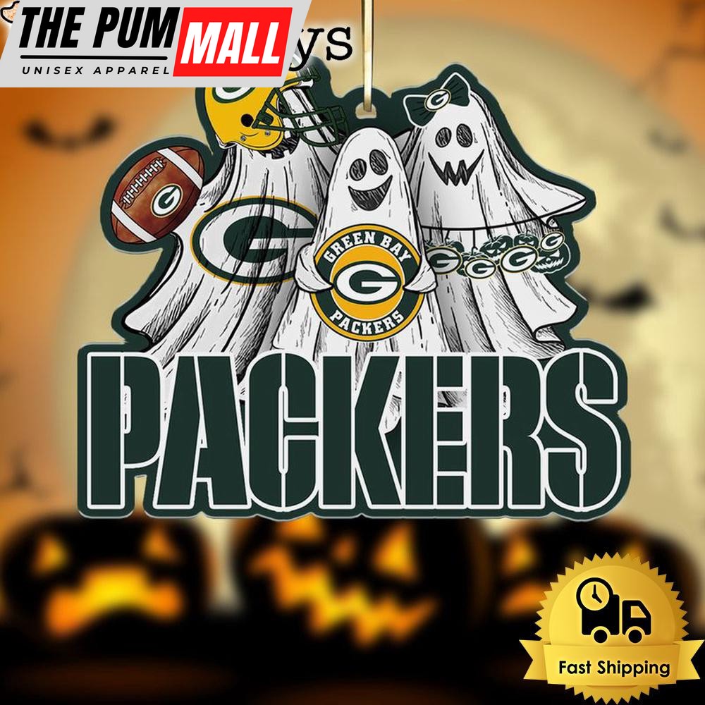NFL Green Bay Packers Football Halloween Ghosts Ornament Limited Edition