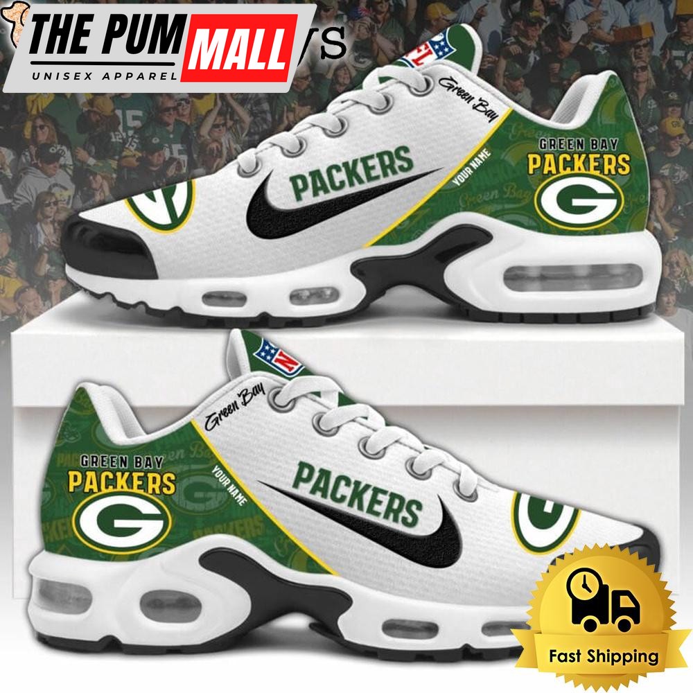 NFL Green Bay Packers Logo 2024 Custom Air Max Plus Shoes, NFL Fan Shoes