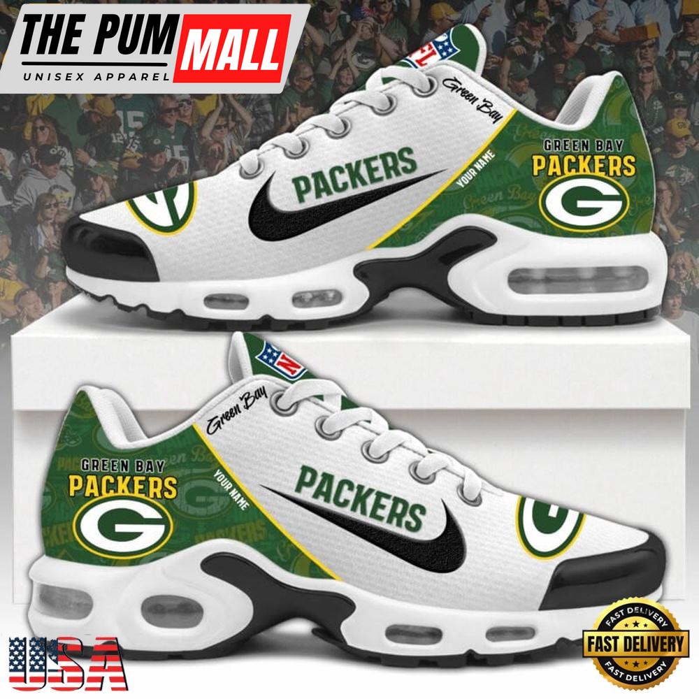 NFL Green Bay Packers Logo 2025 Custom Air Max Plus Shoes Running Sneakers